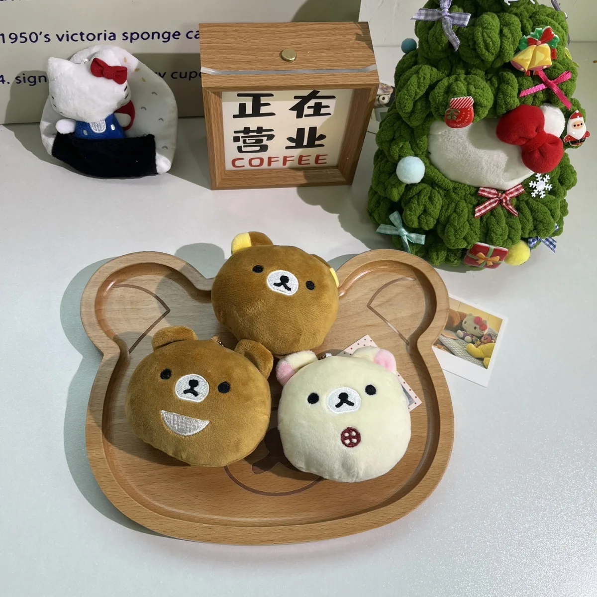 

Cute Rilakkuma Plush Pinch Ball Cartoon Japanese Slow Rebound Doll Creative Stress Relief Toy Pendant for Adults Gift