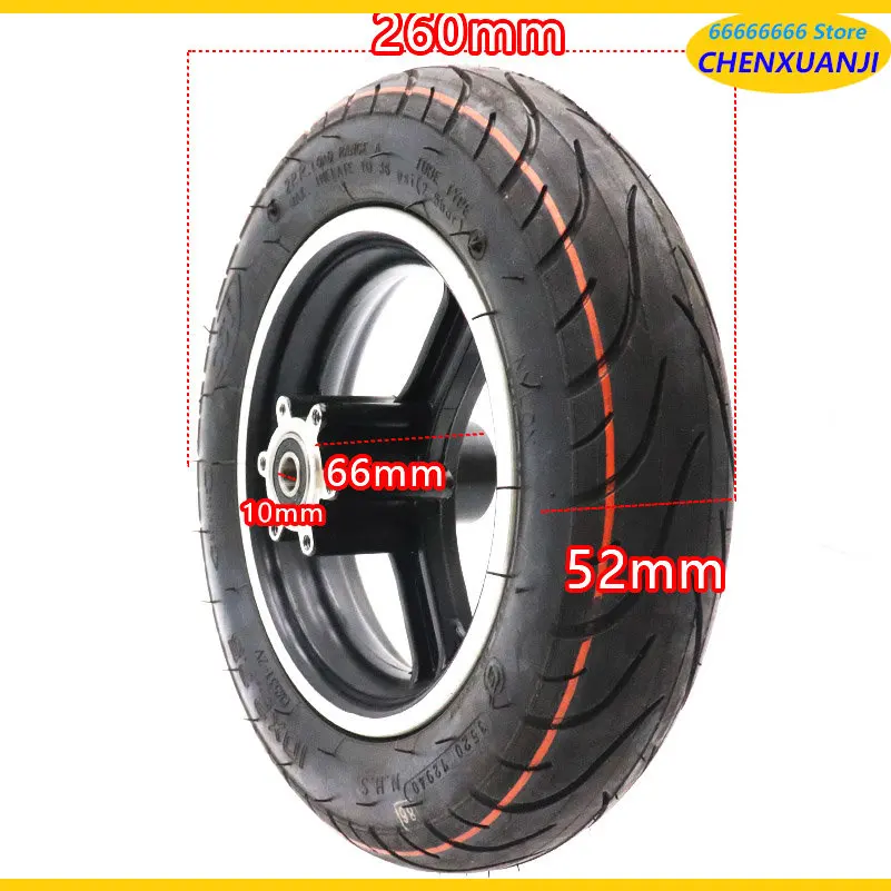 CST 10 inch Wheel Tires 10X2.25 10x2.50 Tyre with Hub 10*2.50 Inner Tube Outer Tire Alloy Rim for Electric Scooter Accessories