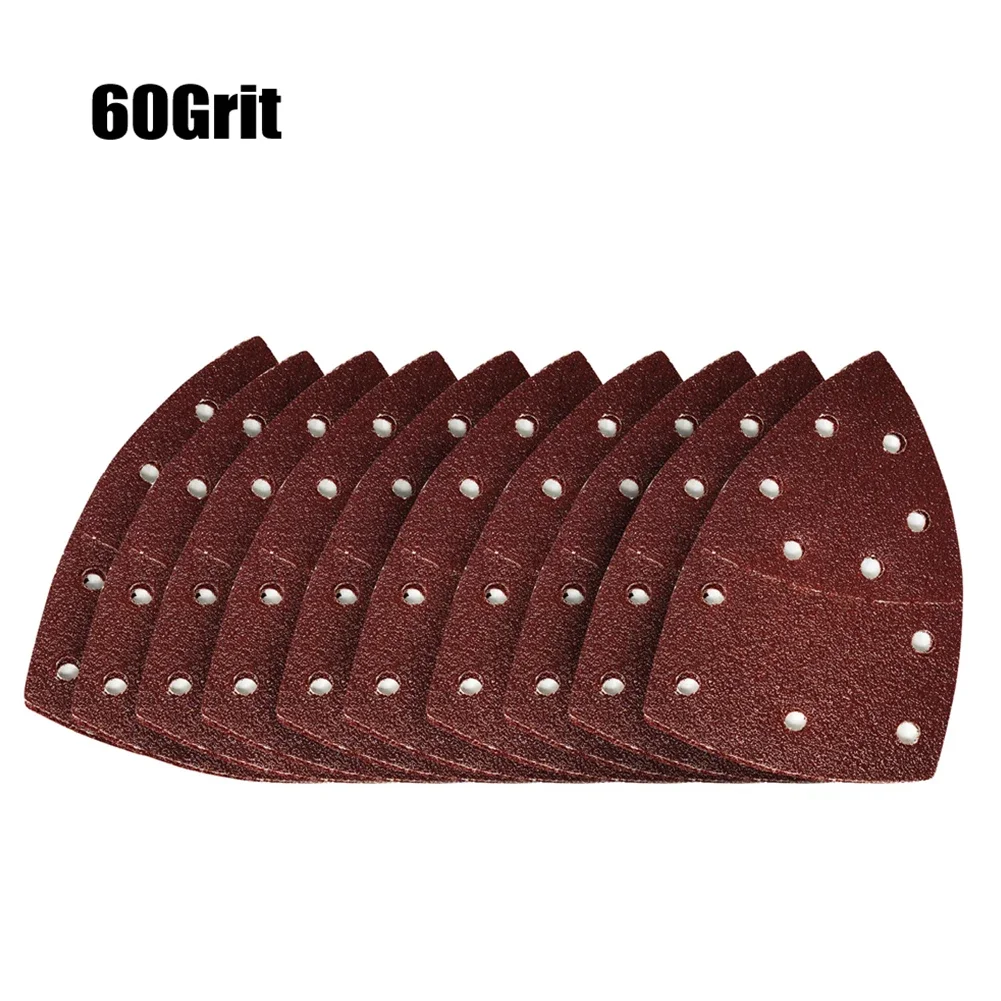 Triangular Sandpaper 11 Hole Mouse Sanding Paper Hook And Loop 40-2000Grit