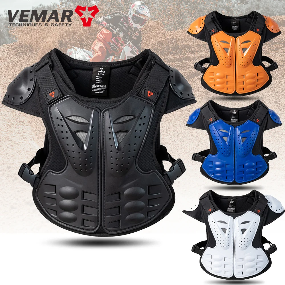 

New Motorcycle Children's Cycling Armor Breathable Mesh Motocross Armor Vest Shock-absorbing Motorbike Armor Vest Wear-resistant