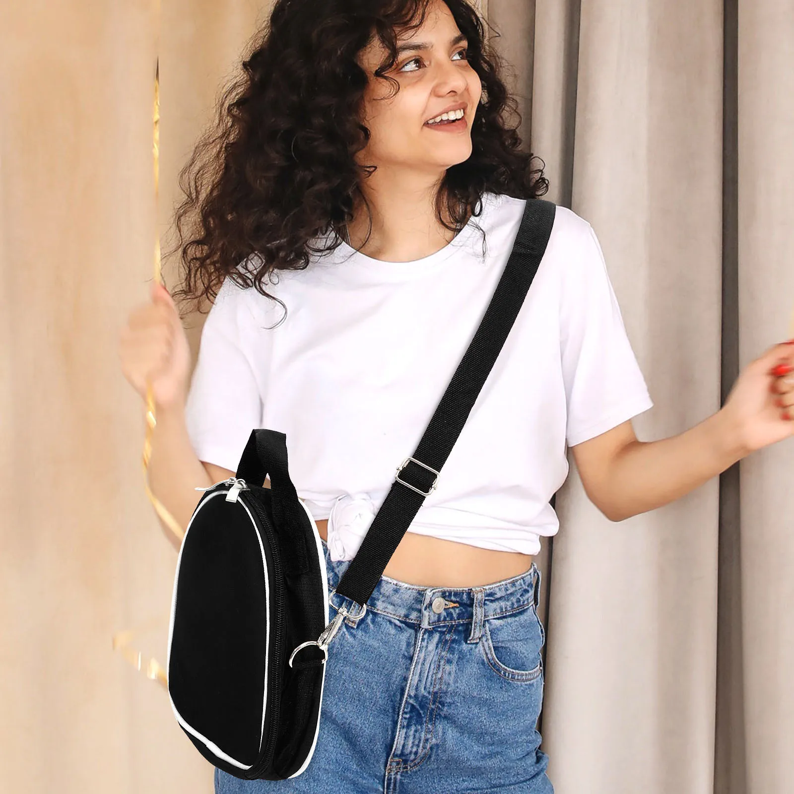 

1Pcs Oxford Cloth Guitar Bag Compact Portable Waterproof Shoulder Case Backpack Strap for Kalimba Safe Storage