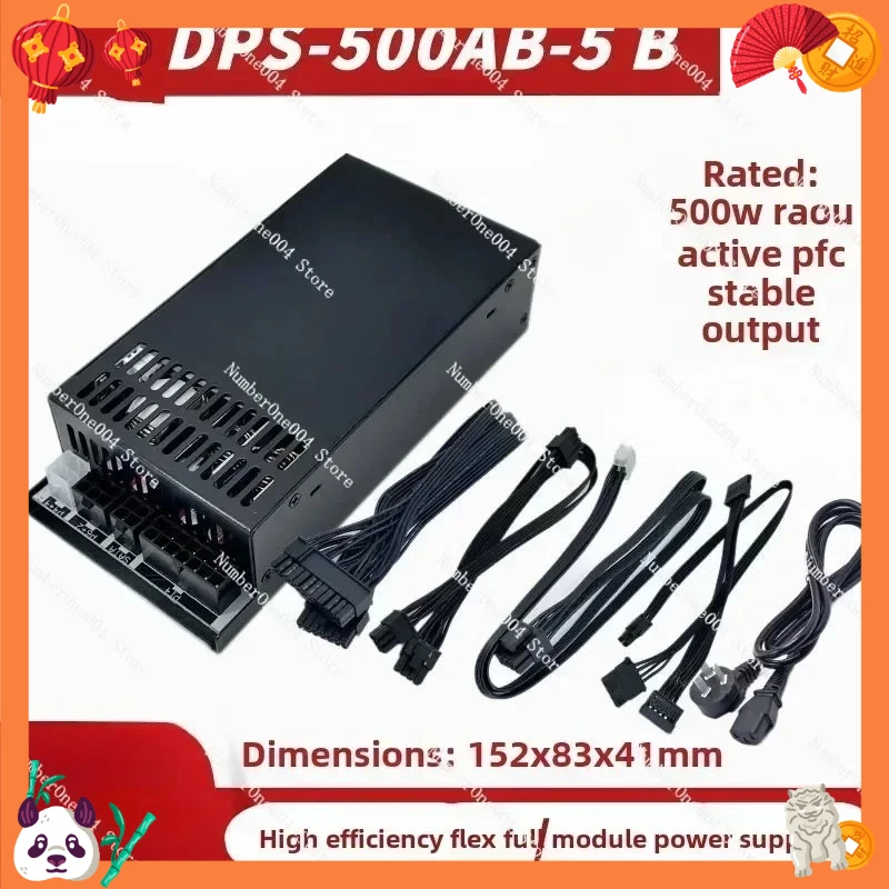 Fonte de alimentação Flex 1U 500W Active PFC DPS 500AB 5 para caixa de mini PC ITX M34 K88