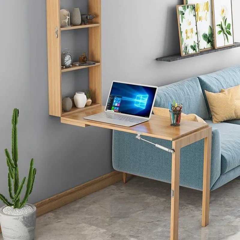 

Multi-Functional Wall-Mounted Folding Table – Small Apartment Space-Saving Dining Table & Shelf