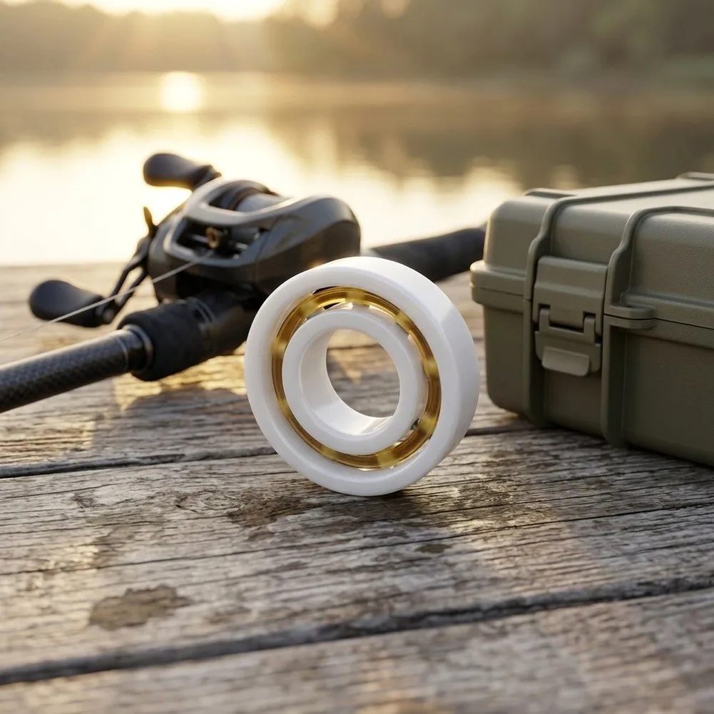 For Abu Full Zirconia Side Plate Bearing Smooth Resistant Ball Bearing Baitcasting Reel Side Cover Full Ceramic Bearing