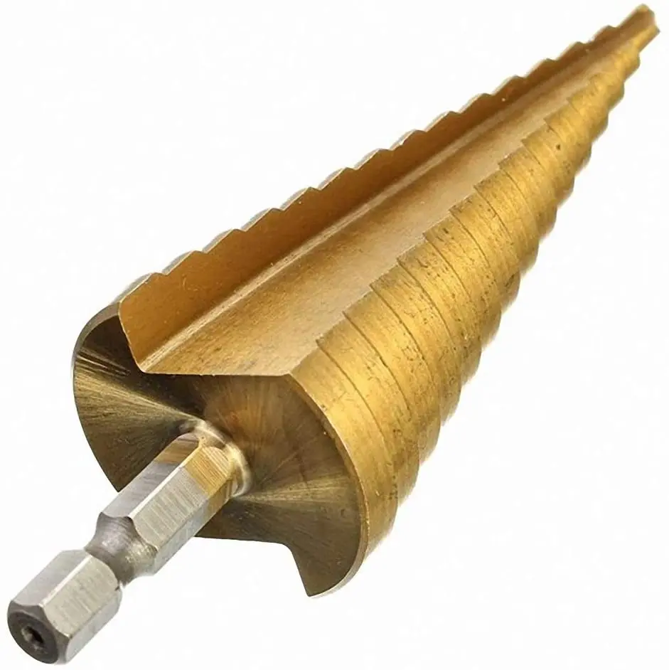 3pcs HSS Titanium Drill Bit 4-12 4-20 4-32 Drilling Power Tools Metal High Speed Steel Wood Hole Cutter Cone Drill