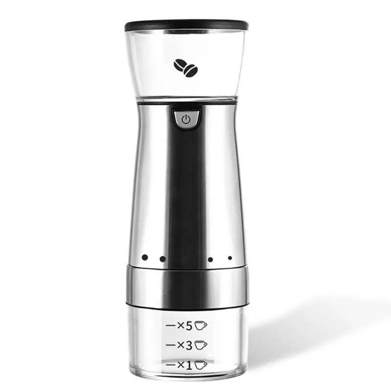 

Stainless Portable Electric Coffee Grinder Grinding Coffee Beans Grinder USB Rechargeable Kitchen Smash Machine-B27C
