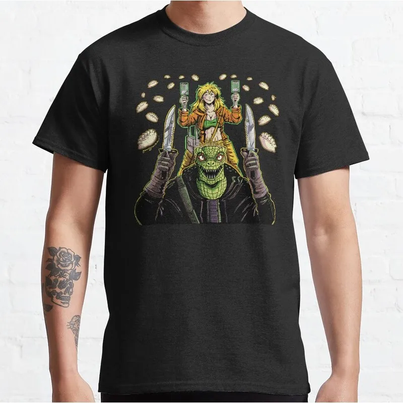 Goth Metal Death Dorohedoro Anime T shirt 0808 Kaiman Manga Gothic Comics Graphic Clothes Y2K clothes US Size S-6XL