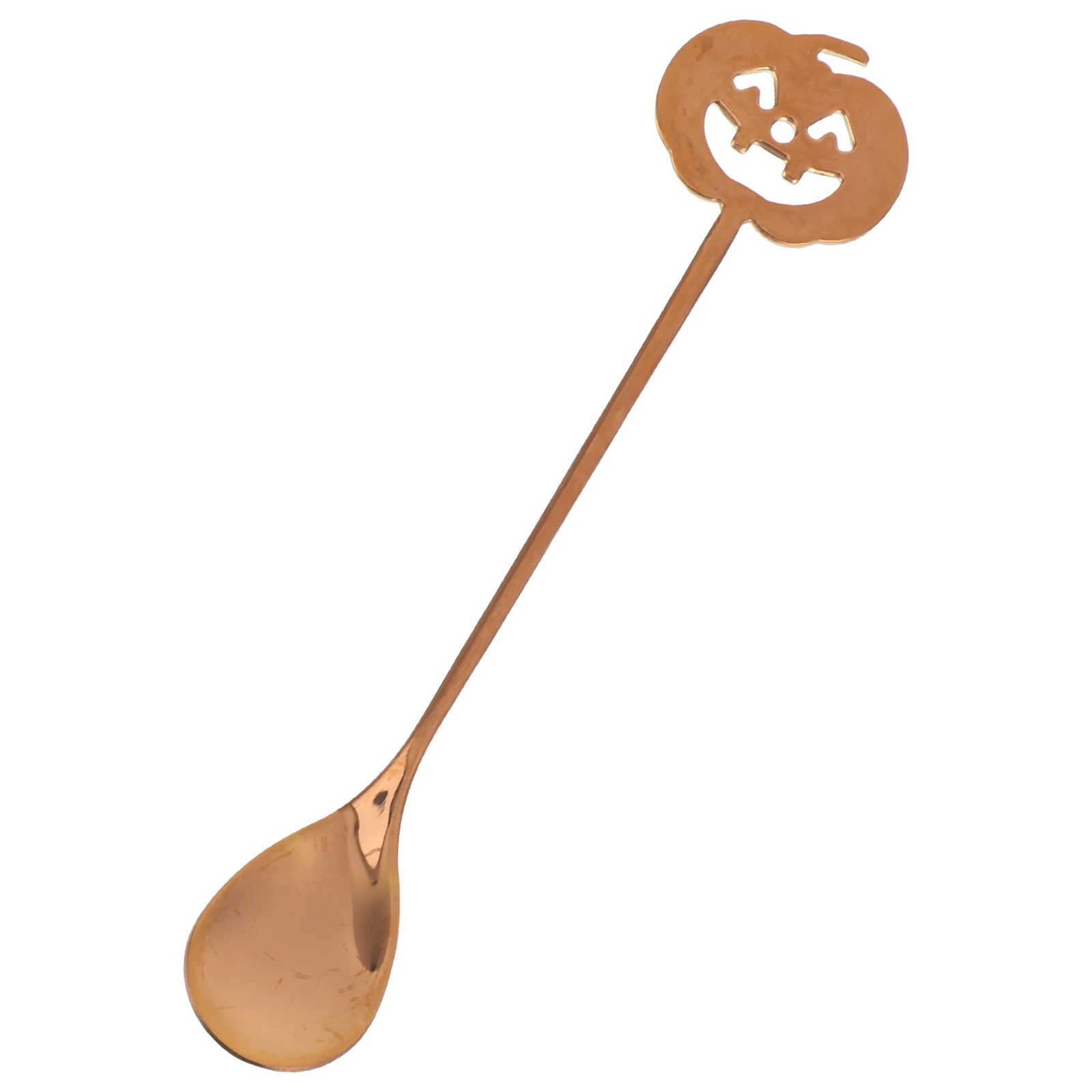 

Pumpkin Head Spoon Halloween Coffee Spoons Autumn Cocktail Stir Fruit Dinner Stainless Steel