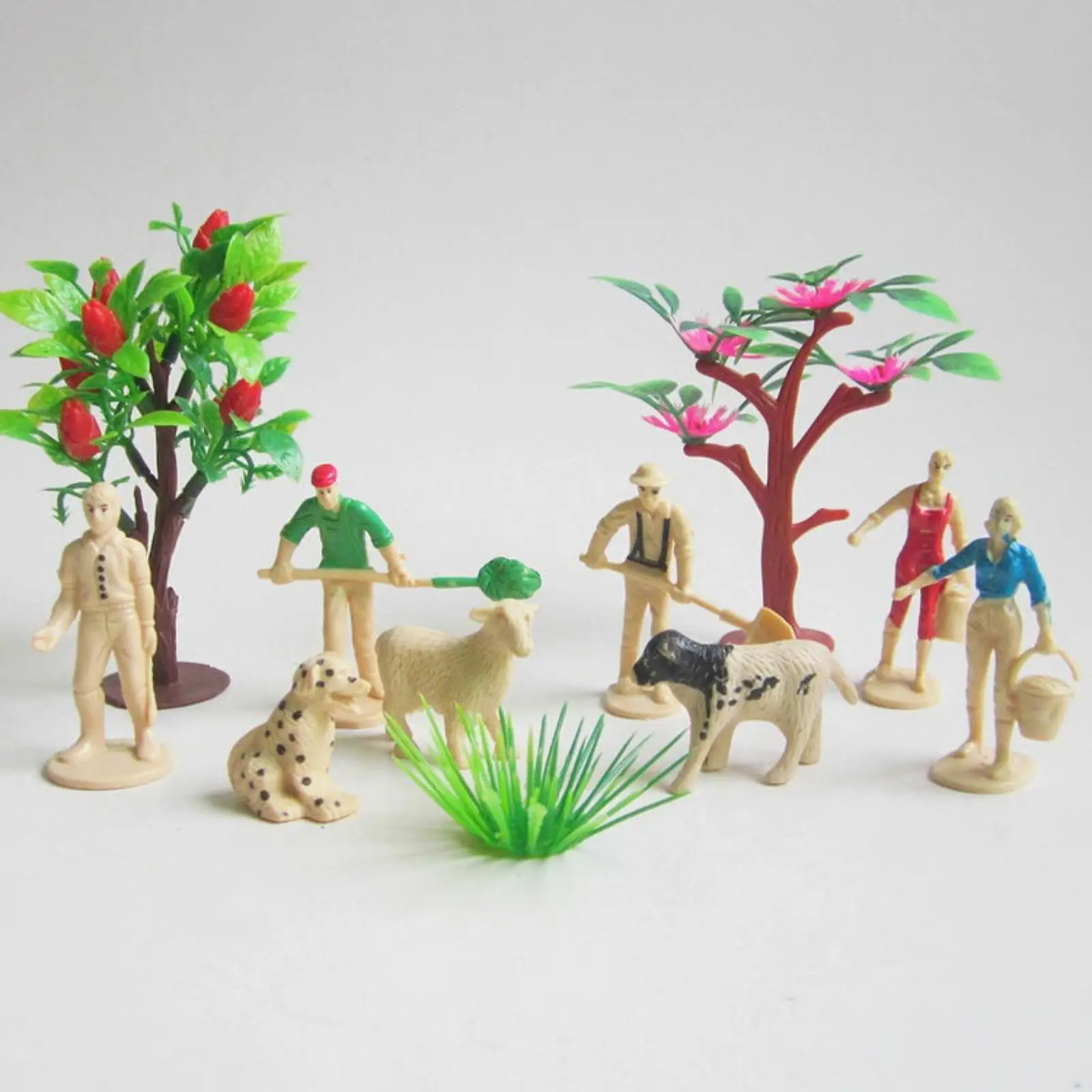 8 pçs mini modelo animal pré-histórico simulação mini personagem de fazenda boneca realista cena ornamento animais modelo