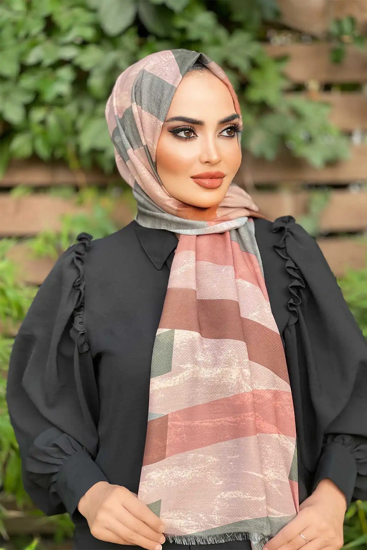 Women's Cotton Print Shawl Scarf Modern Islamic Muslim Women 'S Head Scarf Hijab for Women Islamic Hijab scarf Turbans Bayan