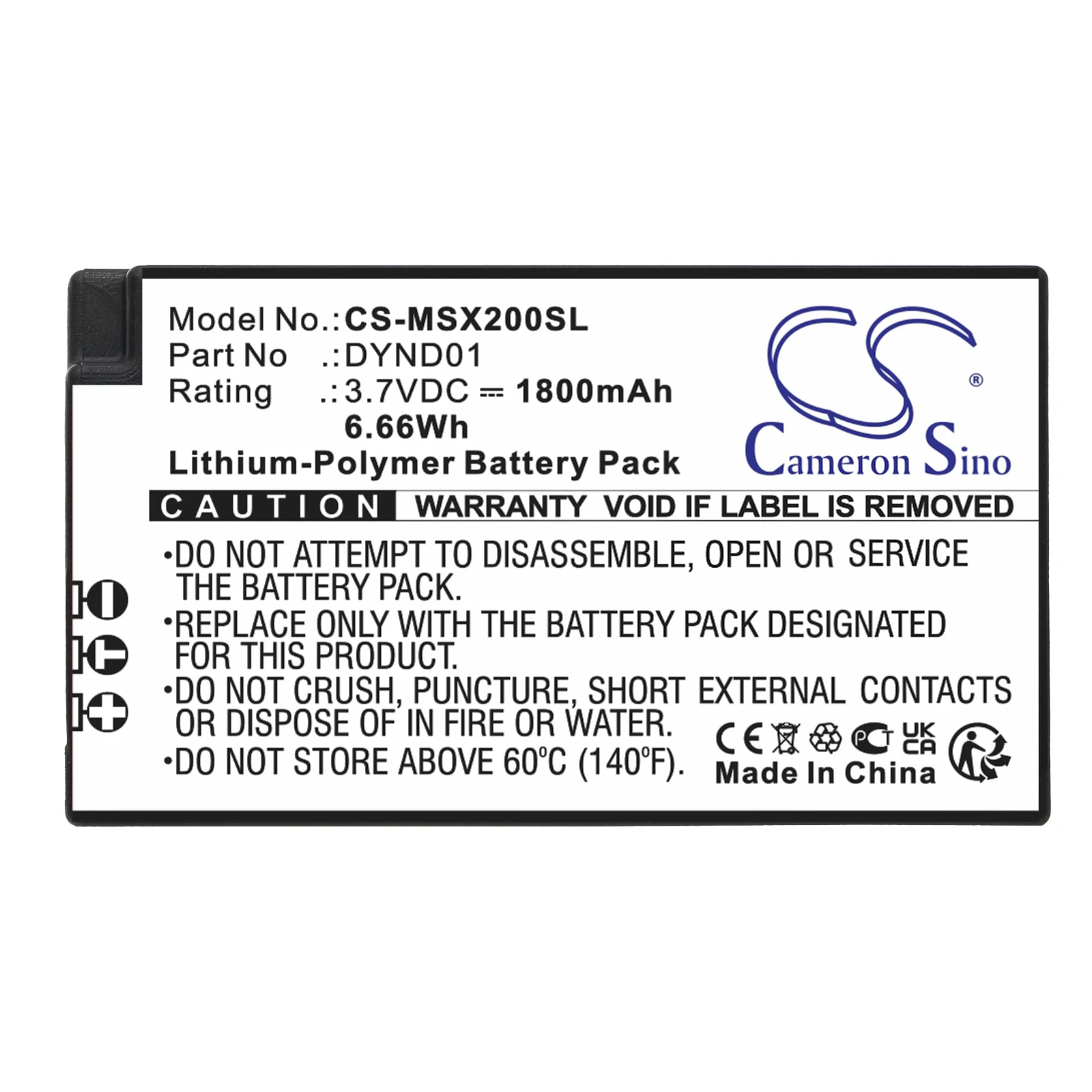 

Cameron Sino 3.7V 1800mAh Game Console Battery DYND01 for Microsoft Xbox Elite Serie 2 (Model 1797)