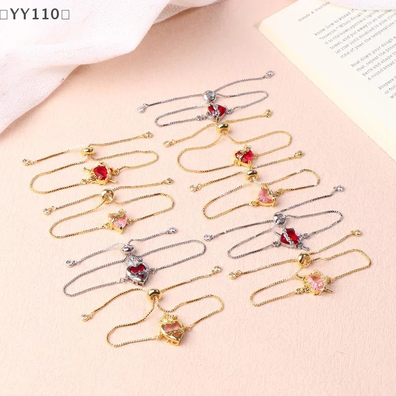 [[YY110] سوار على شكل قلب يسوع المقدس للنساء والفتيات تصميم جديد لهب شوكة أساور قابلة للتعديل مجوهرات هدايا الحفلات