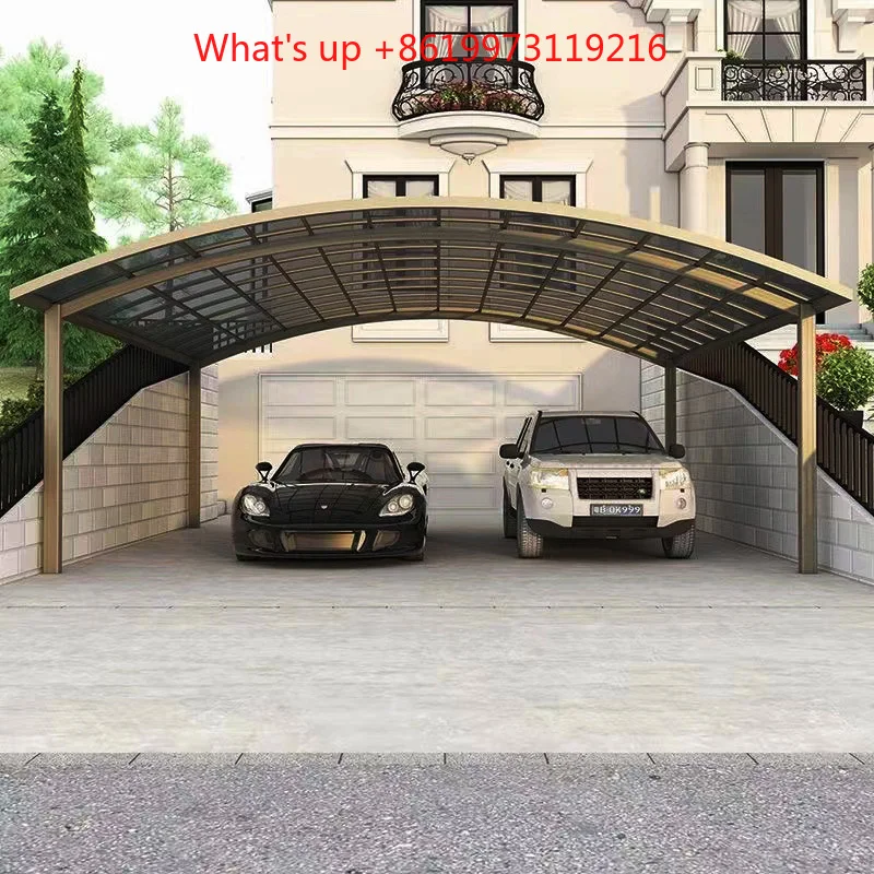 2026 Outdoor Parking Garden VillaShelter Canopy Tent Car Carport Metal Garage  Exterior Sunshade For Aluminium Alloy Cars Shed