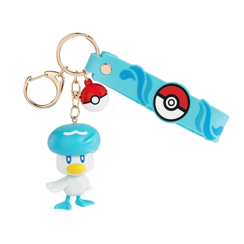 Pokemon Anime Sleutelhanger Hanger Gengar Mimikyu Meowth Snorlax Schattig Karakter Officieel Verzamelbaar Rugzak Autosleutel Decor Speelgoed Cadeau