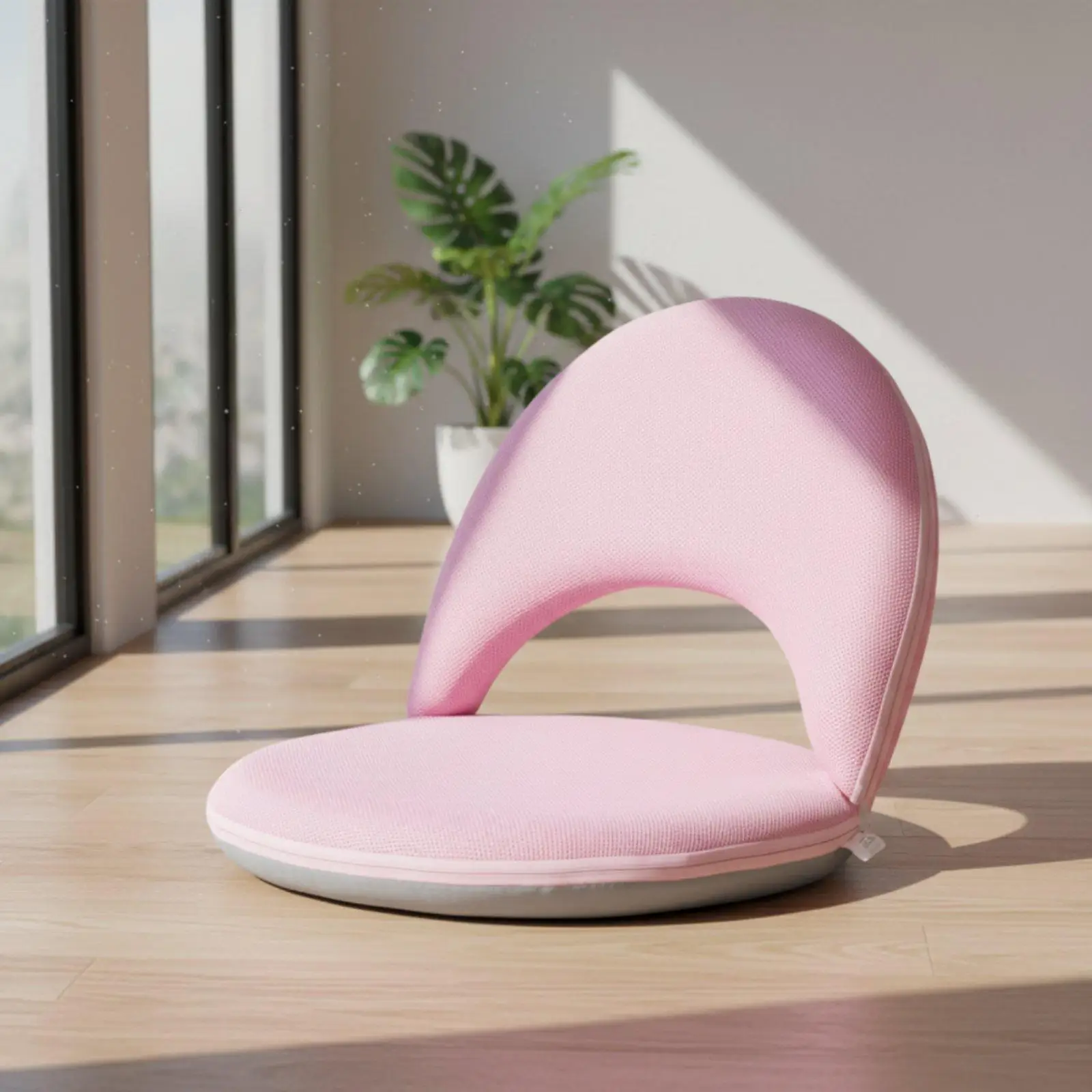 Comfortable Breastfeeding Floor Sofa for Newborn Care Foldable Lounge Chair with Breathable Mesh and Ergonomic Waist Support