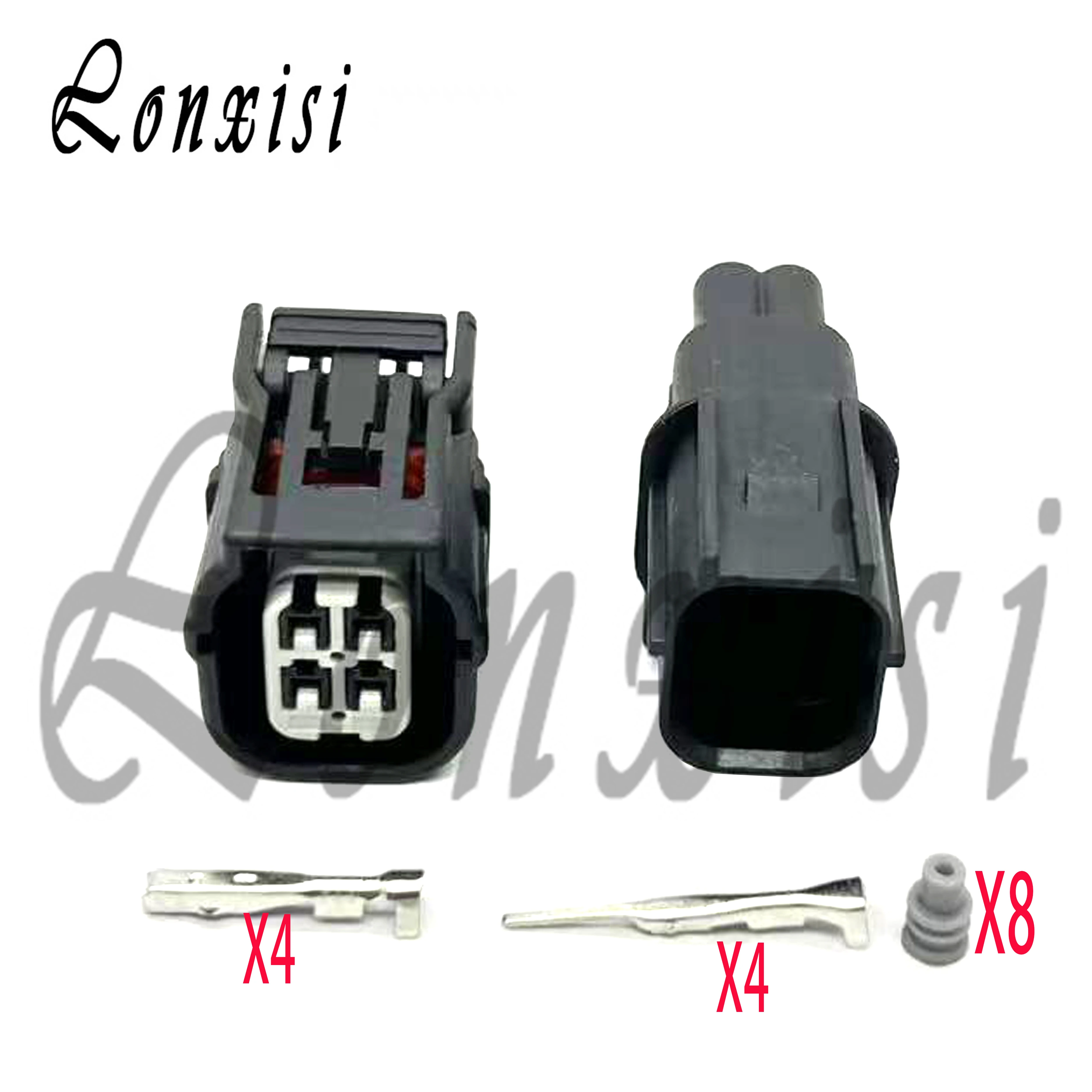 

Комплект из 4-контактных водонепроницаемых автомобильных разъемов серии HV/HVG 6188-4776, штекер датчика кислорода O2 040, 6189-7039