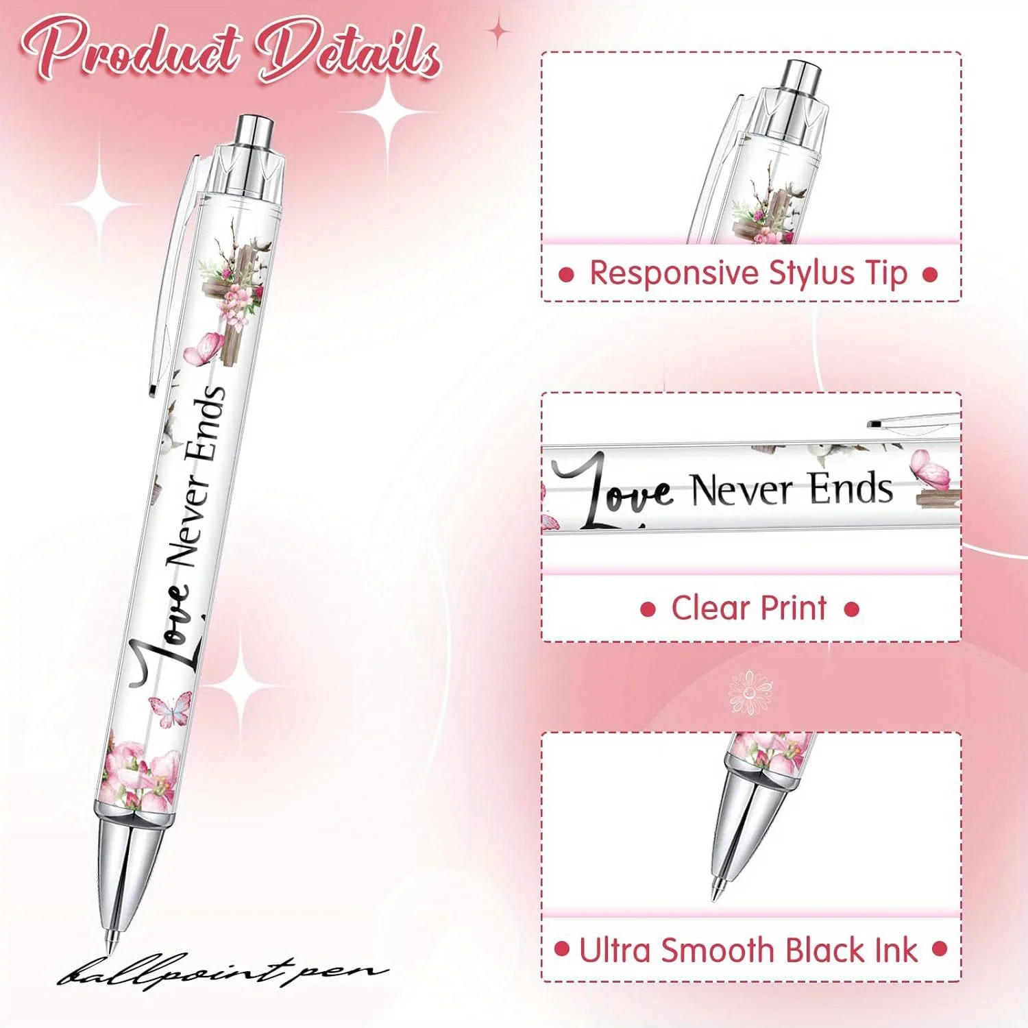10/20/30 Pcs Christian Pens For Women Religious Ink Pens Inspirational Quotes Pens Bible Verse Ballpoint Pens Funny Office Pens