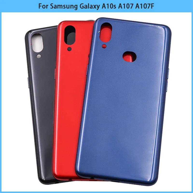 New For Samsung Galaxy A10s A107 A107F A107FD A107M Plastic Battery Back Cover Rear Door Chassis Cover Housing Case Replace