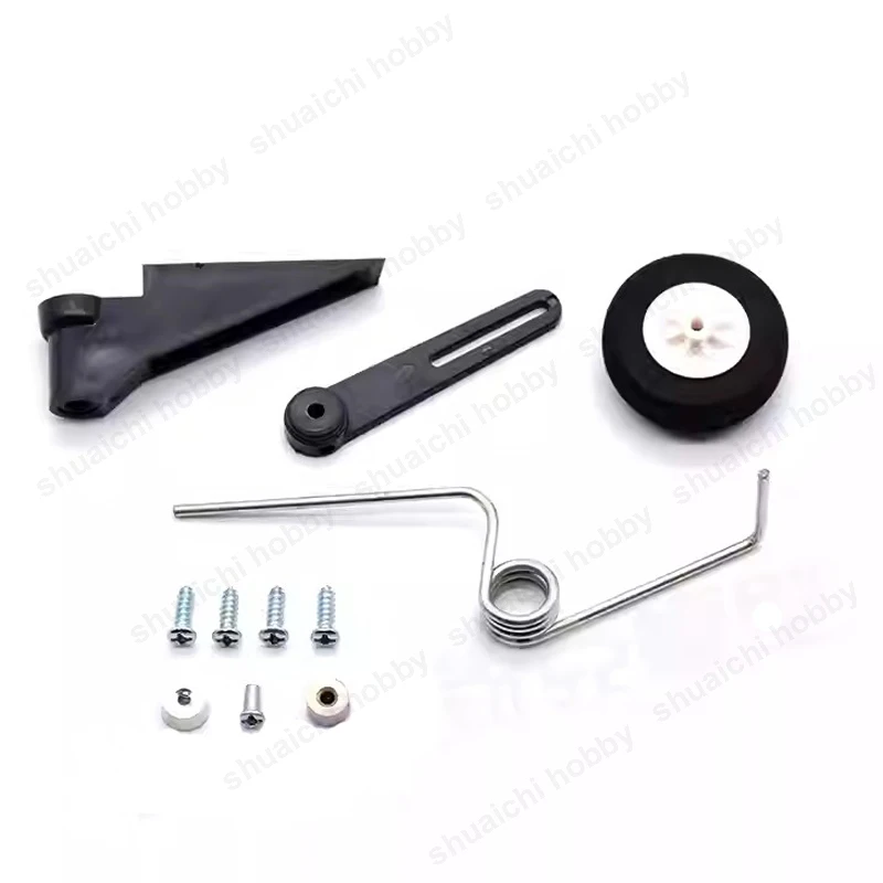 2PCS RC FIXED-Wing เครื่องบินล้อชุดยึดด้านหลัง Landing Gear 50-120 เกรดกลับช่วงล่างสําหรับ DIY น้ํามัน-powerd UAV