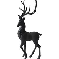 Reindeer Ornaments Black Deer Decoration for Bedroom Craft Model Sitting