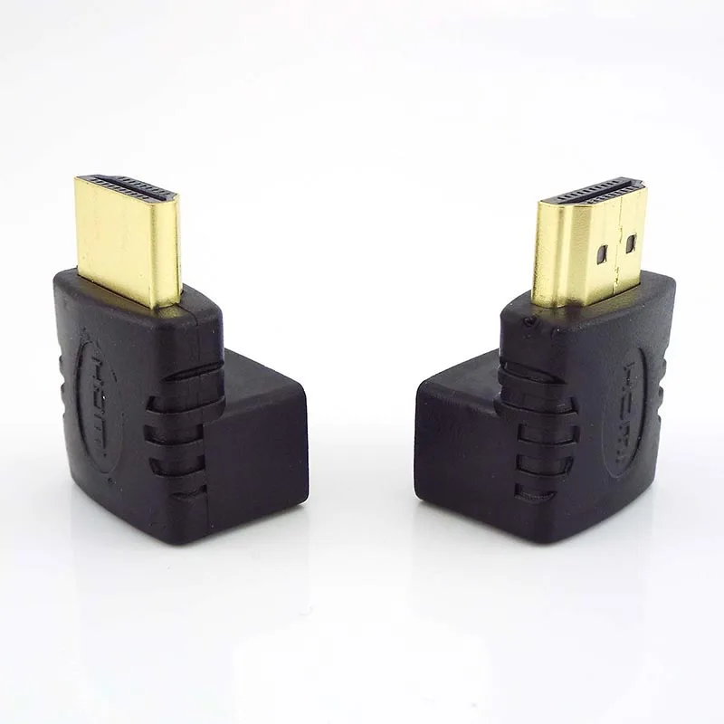 1/2/5Pcs HDMI-compatible Male To HDMI-compatible Female Adapter 90 Degree 270 Degree Angle Extender Cable Converter For HDTV L19