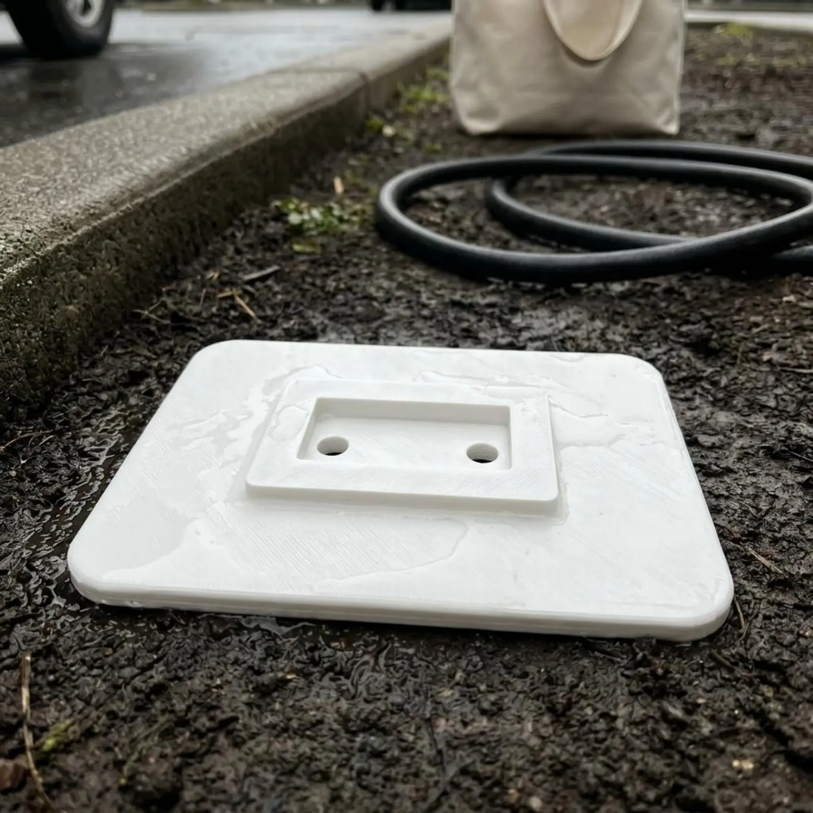 RV Awning Foot Pad Raised Block Stabilizer Base Pad Vehicle Part Textured