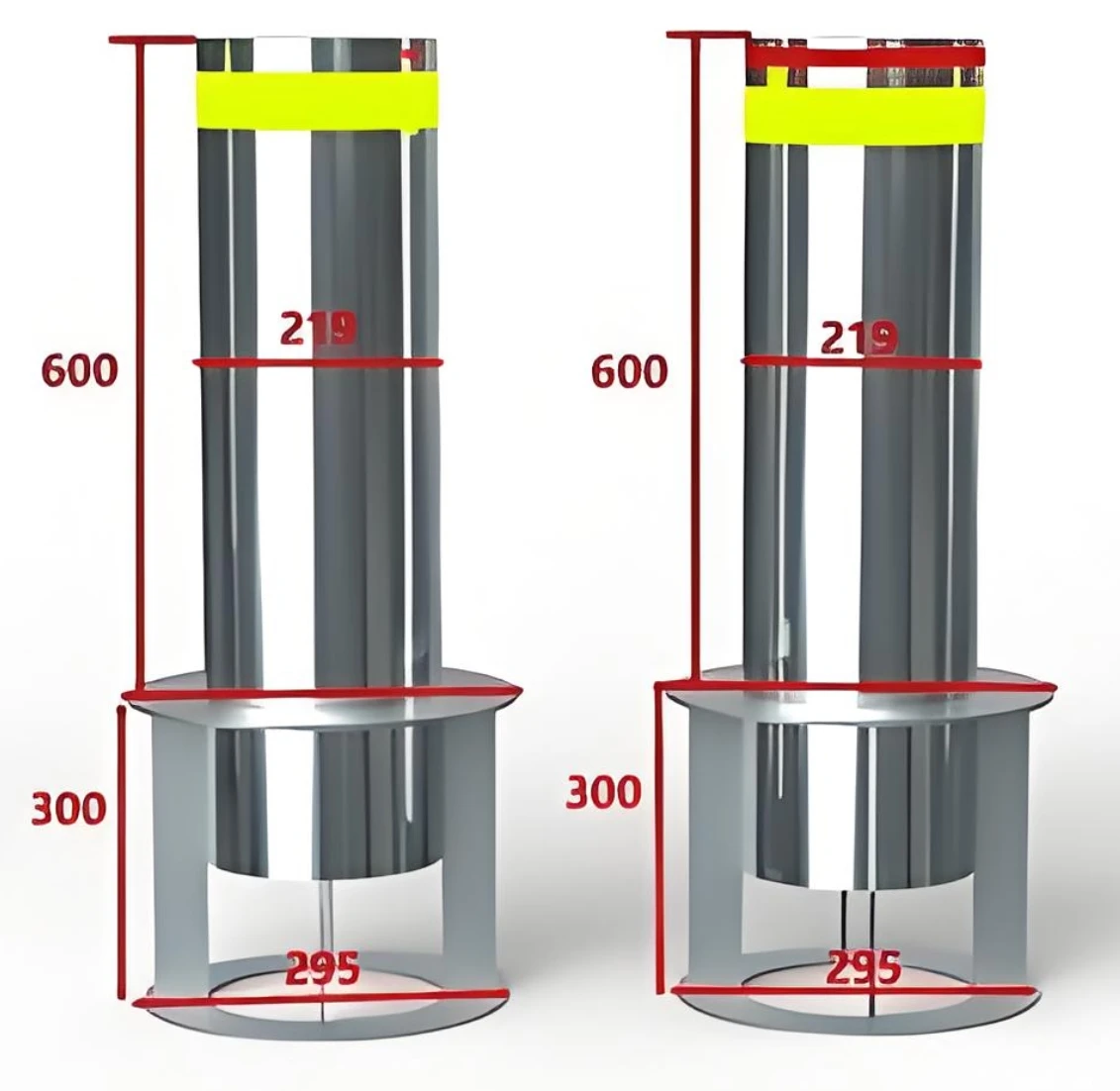 Model 86765 Automatic Lifting Column Remote Control Anti-collision Stainless Steel Barrier Machine Electric Hydraulic