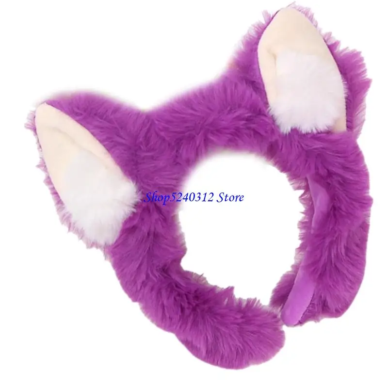 

634C Plush Animal Ears Headgear For Kids Soft Plush Hair Ornament Gift