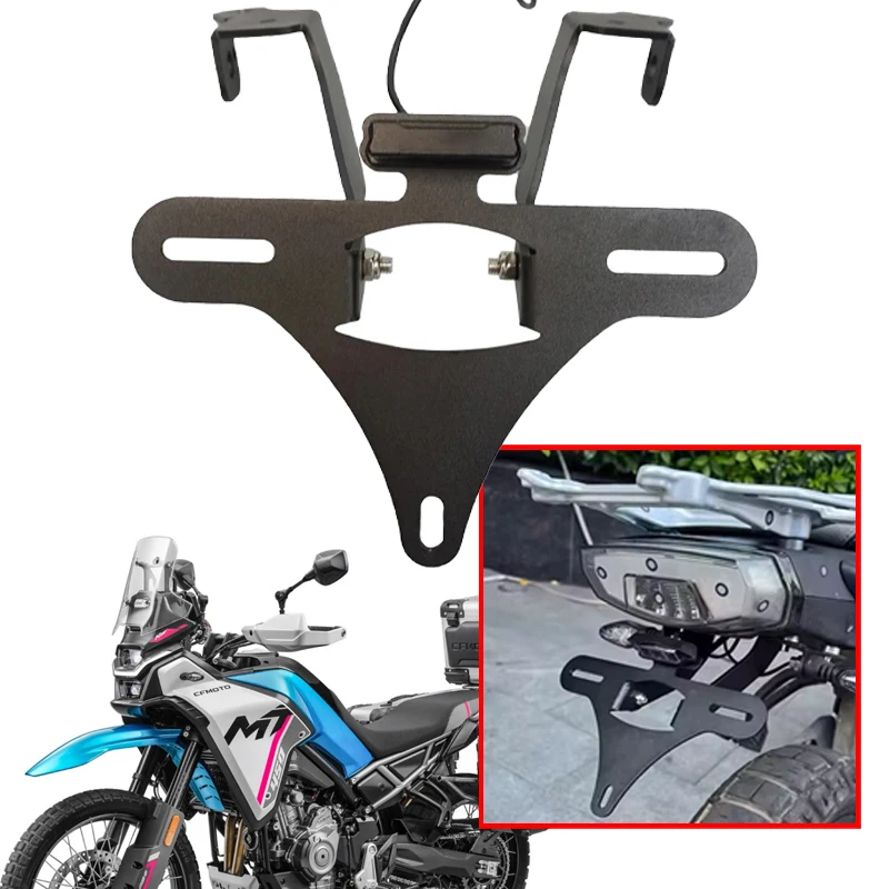 

Motorcycle Rear Fender Eliminator License Plate Frame Holder Bracket Tail Tidy Fit For CFMOTO CF MOTO CF450MT 450 MT 2024 2025