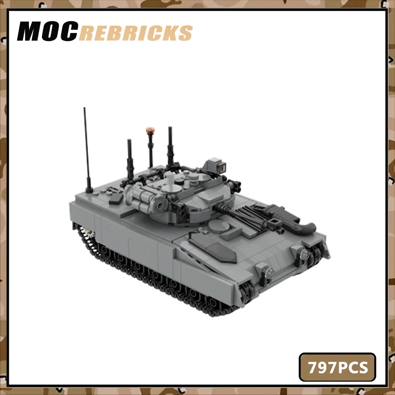 

WW2 Military Series KC26C Matador Warrior IFV Anti Terrorist Armed Forces Tank Puzzle Building Block Model Children's Toys Gifts