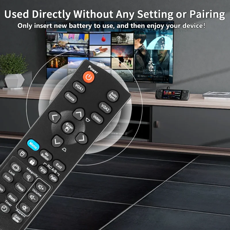 A-00009442 For ViewSonic Remote Control Compatible With ViewSonic Projector VS14935 VS14948 VS14950 VS14946 PJD5126 PJD5150 PJD5