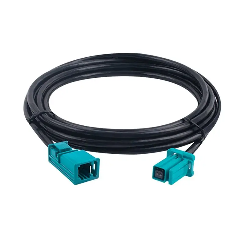A84X-Wire FDC522 Car Mounted Gigabit Ethernet Harness Male To Female 2302461-9 Automotive Network Cable Assembly 1M