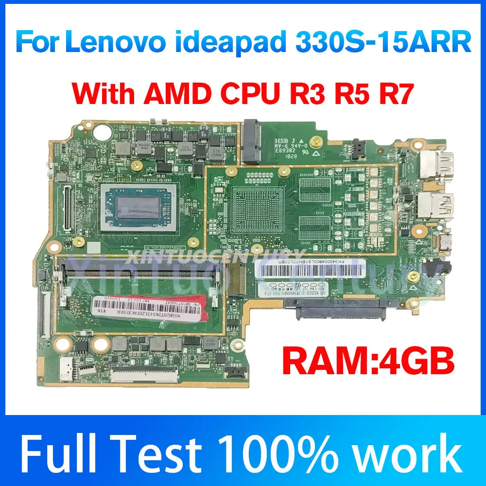 330S For Lenovo ideapad 330S-15ARR Laptop scheda madre. Con AMD CPU R3-2200U/R5-2500U/R7-2700U. 4G-RAM,100% tested ok