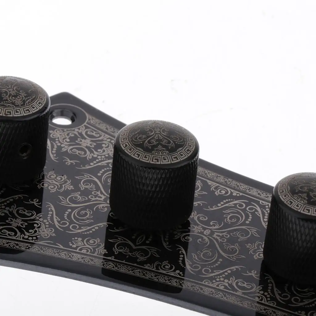 Iron Jazz Bass Control Plate Prewired Loaded with Volume Tone Knobs Socket for JB Guitar Wiring Harness Upgrade Parts view 6