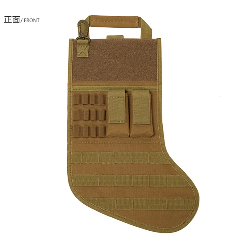 Tactical Christmas Gift Socks Bag MOLLE marsupio Hanging Decoration Tote Army Fan Storage Pack caccia arrampicata