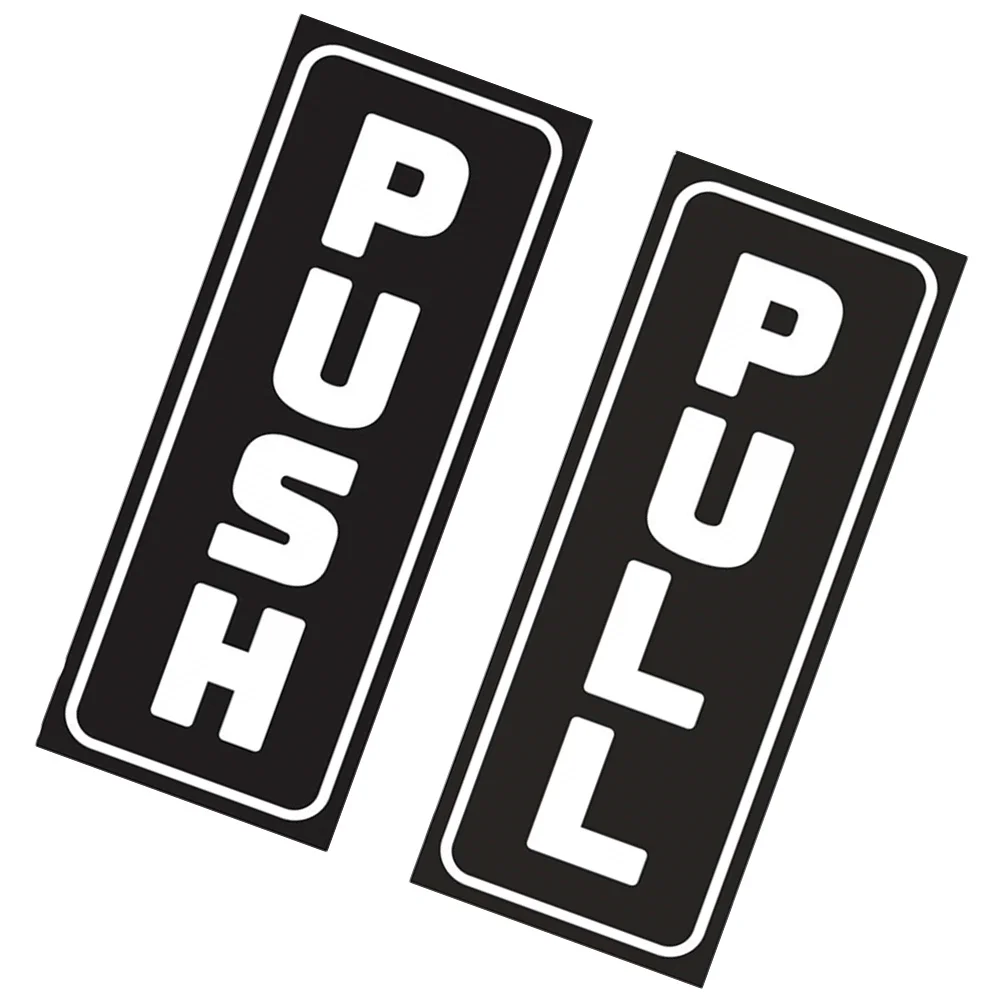 

Reusable Door Stickers Pull Push Decals For Doors Signs Hollowed Letter Pvc Plaques Labels Office Home Decor Sliding Door Logo