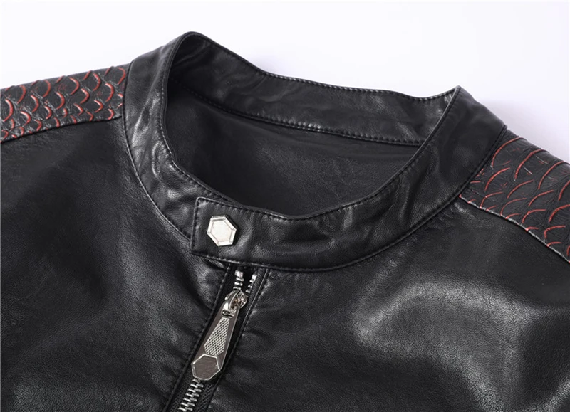 2024 leather jacket men\'s PU letter embroidered fashionable motorcycle jacket top of the line winter luxury new uomo plein XXXL