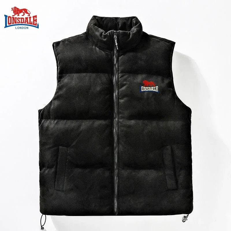 Autumn and Winter Men's Embroidered High-quality Cotton Vest Jacket, New Luxury, Casual, Comfortable, Sleeveless Warm Down Jacke