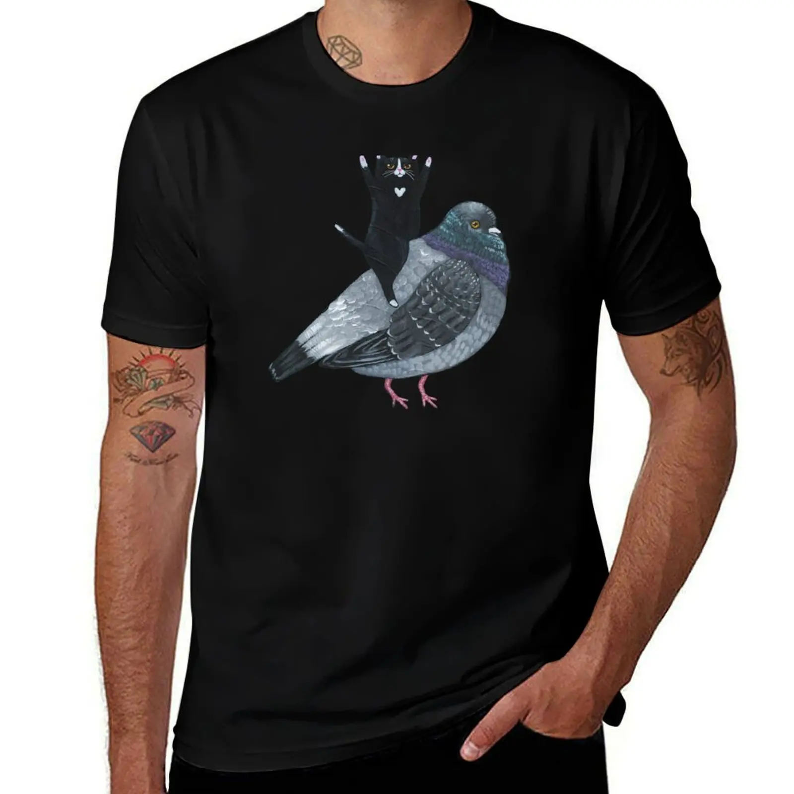 

Pigeon Ride T-Shirt man t shirts for men casual t shirts for man pack white T-Shirt