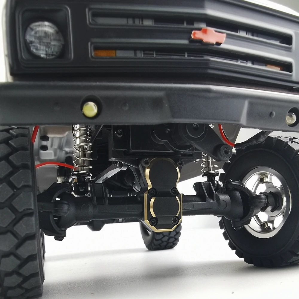 كأس المفصل AXSPEED/غطاء Diff/محول ممتد عرافة العجلة/ثقل موازنة نحاسي لملحقات السيارة الزاحفة RC 1/24 المحورية SCX24