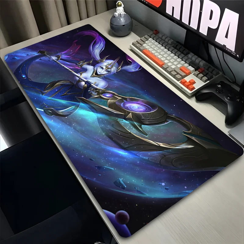 Mouse Pad Laptop Anime Extended Desktop Mat Computer Gamer Mousepad PC Gaming Accessories L-league of Legends Nami Keyboard Pad