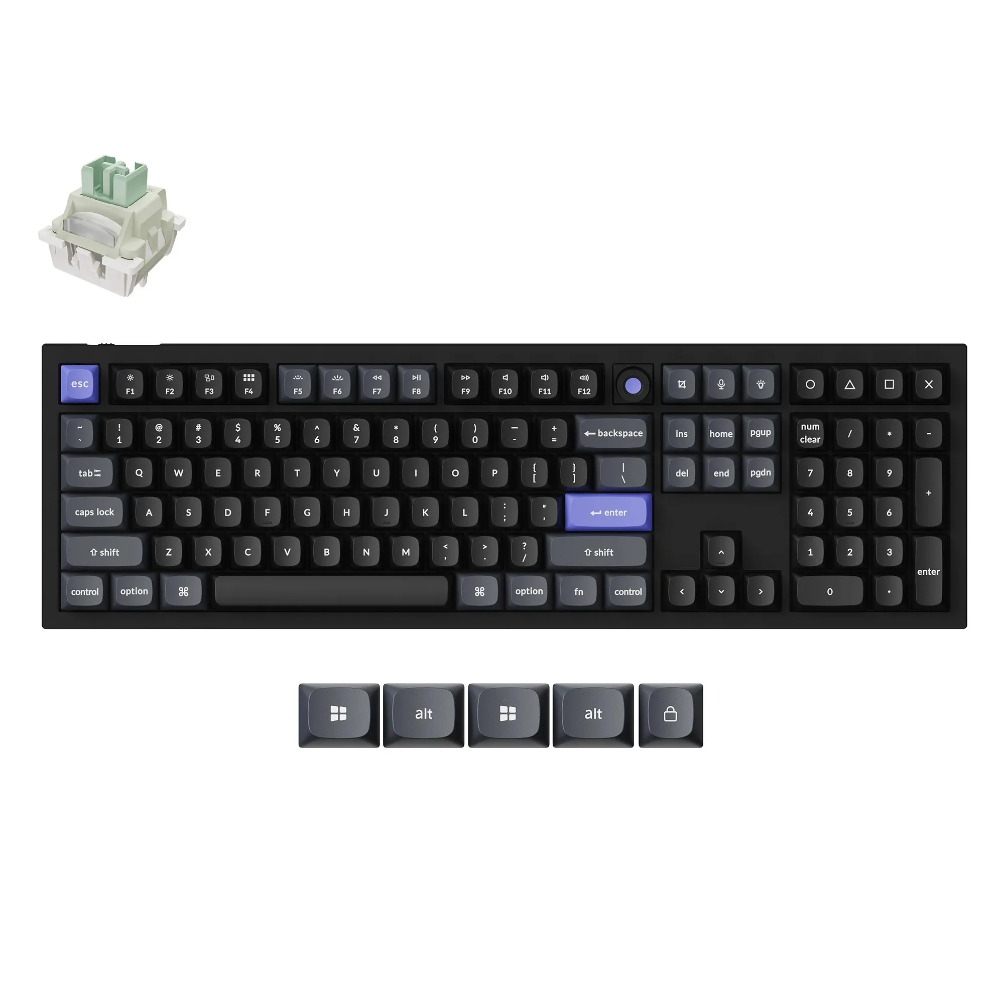 Keychron Q6 HE 8K Magnetic Switch Keyboard Full-size Layout Hall Effect Program Gaming Custom Wired Keyboard