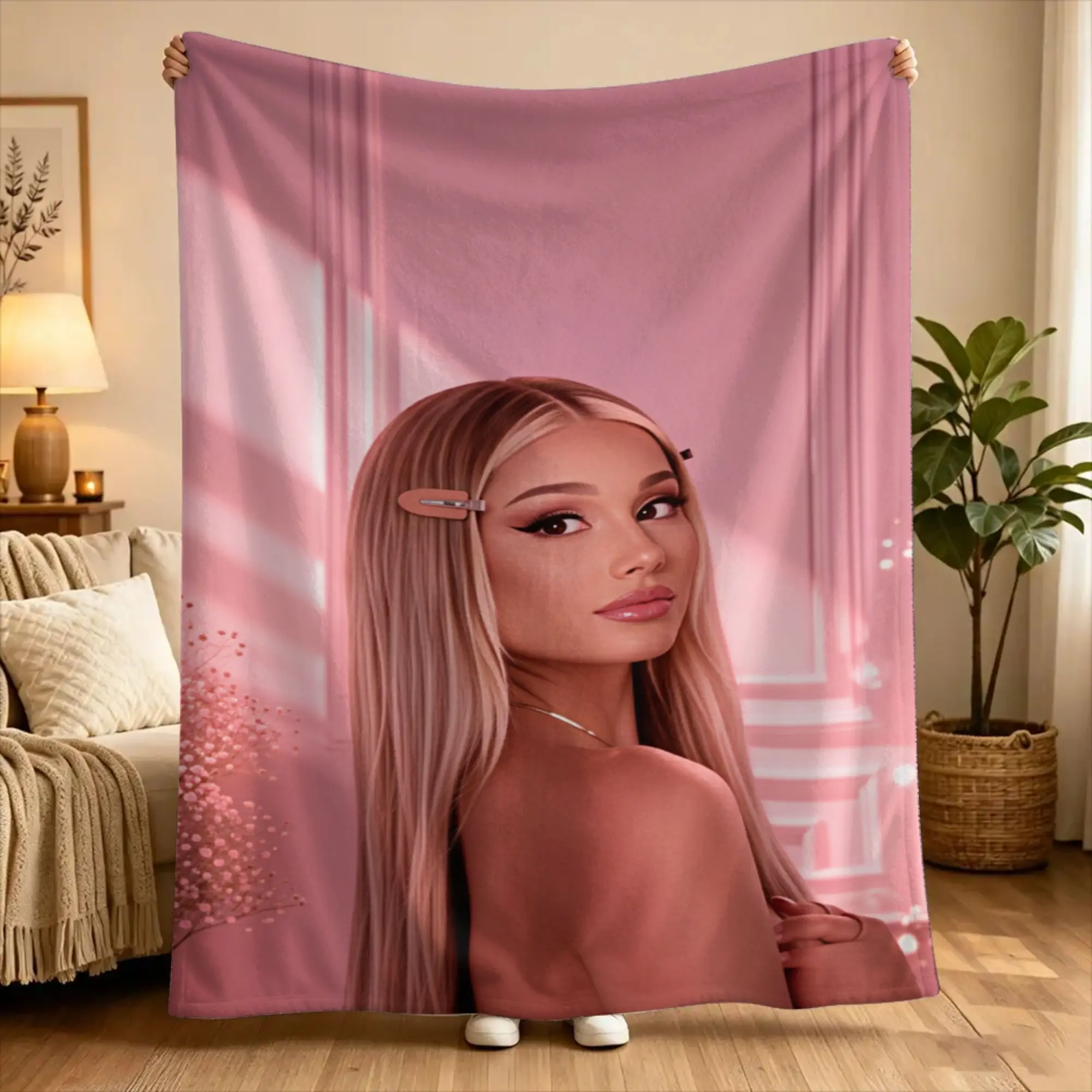 Ariana Grande Blankets Quality Soft Warm  Throw Blanket Autumn Picnic Outdoor Pattern Bedspread