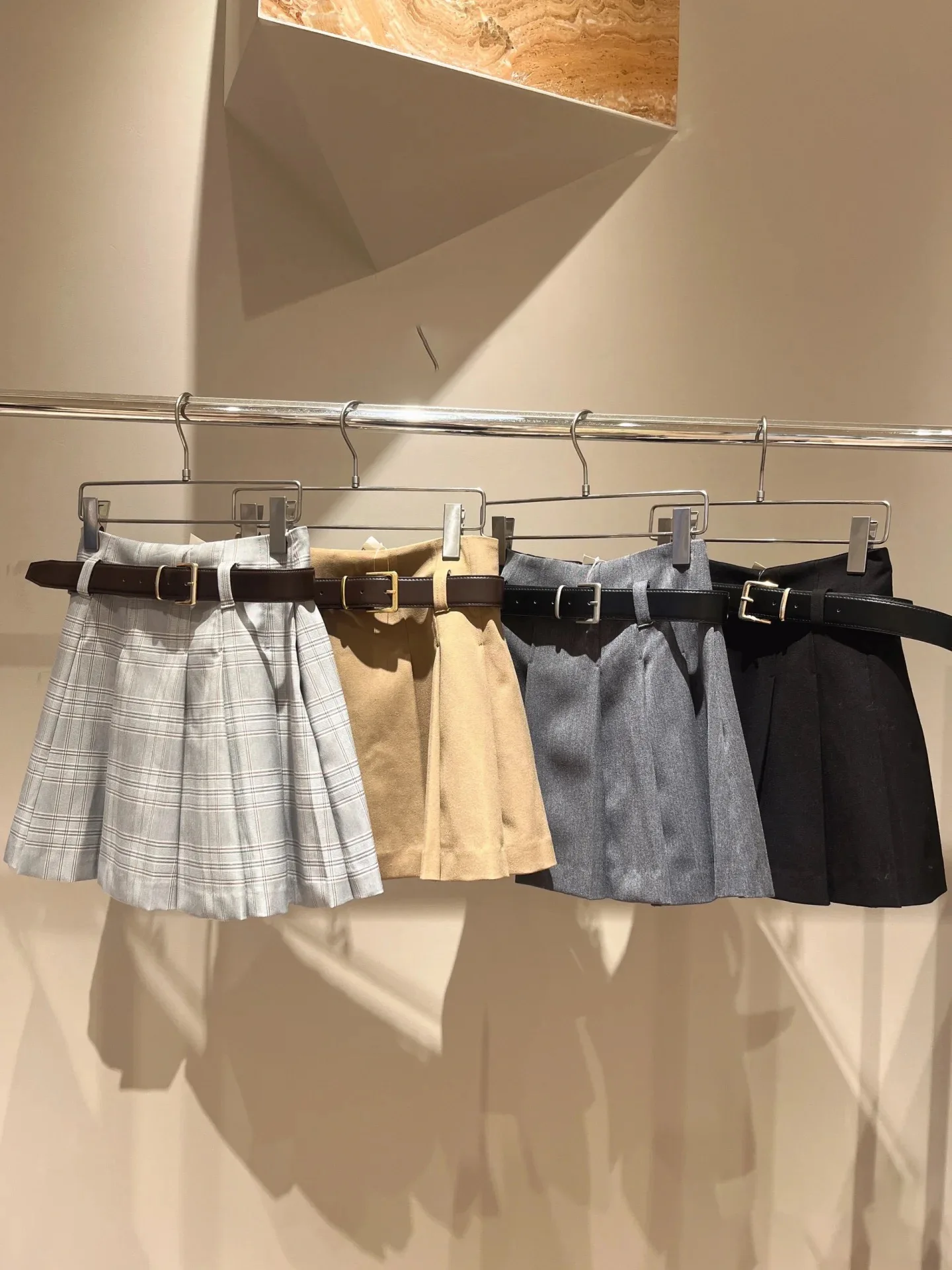 

Sweet Elegant Versatile High Waist Belted A-Line Pleated Skirt Pants Autumn Winter New Arrival Women's Fashion Premium H...