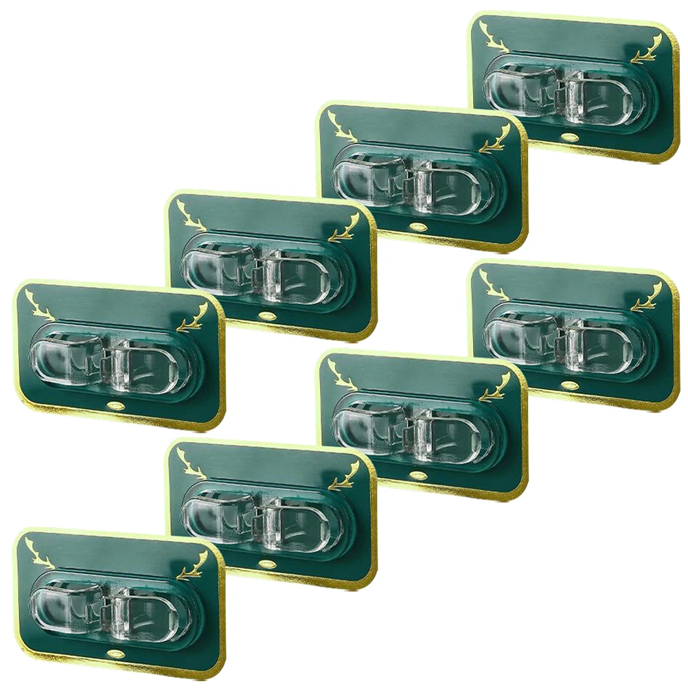 

8 Pcs Black Cable Management Clip Wire Organizers for Cords Clamp Bracket Tidy Olive Green Holder Clips