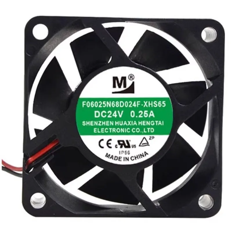New Cooler Fan F06025N68D024F-XHS65 6025 24V 0.25A Frequency Converter Cooling Fan 60x60x25mm