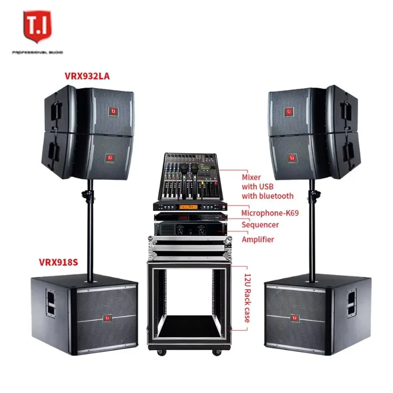 18-inch Subwoofer Column Speaker Box, Professional Line Array Connecting Bass System for Stage Live Sound Equipment Matching