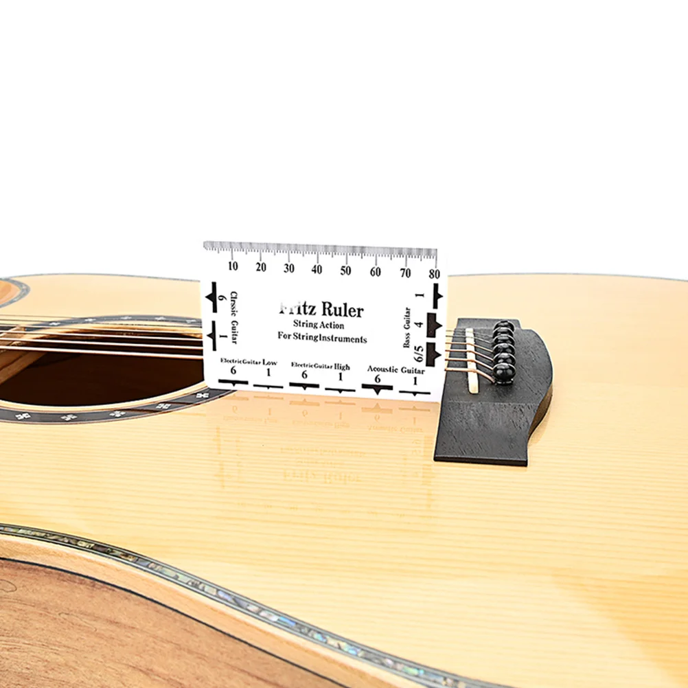 

Guitar String Ruler Professional Plastic Measuring Tools Durable Supplies String Measuring Rulers For Guitar Bass Action Setup