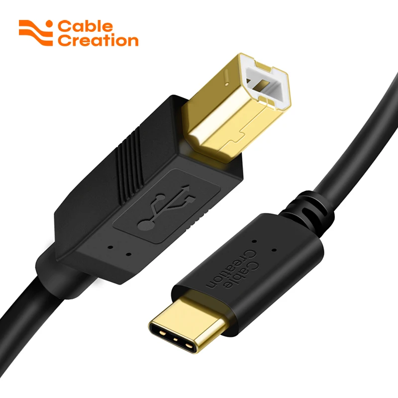 

CableCreation USB B to USB C Printer Cable 6.6FT, Type B to Type C Printer Cord for MacBook Pro, Air, MIDI Cable