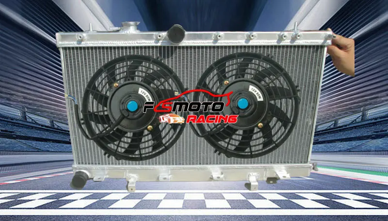 Aluminum radiator + fan For 2002-2007 Subaru Impreza Wrx STI GDB GD8 GD 02 03 04 05 06 07 2002 2003 2004 2005 2006 2007